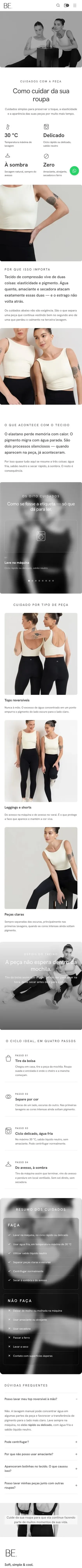 Be Soft Sport — Care guide