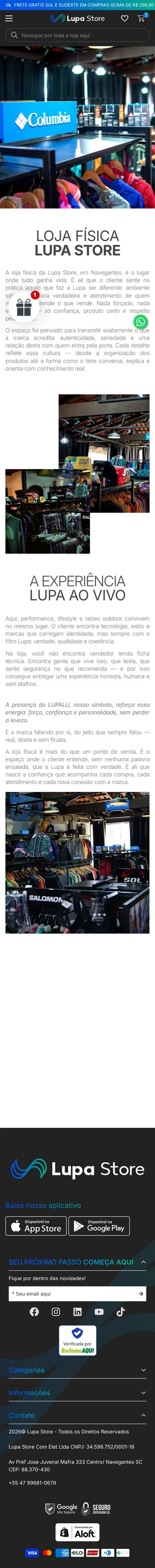 Lupa Store — Physical store