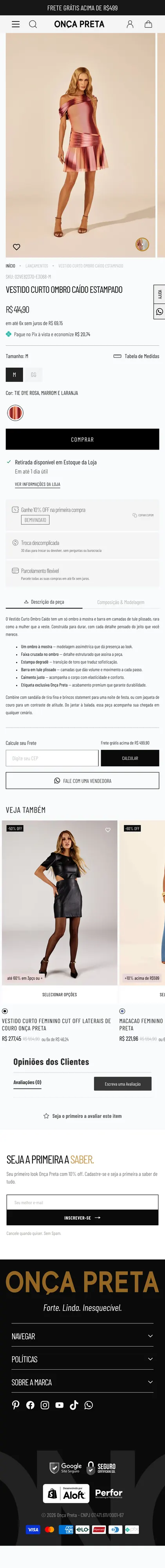 Onça Preta — Product page